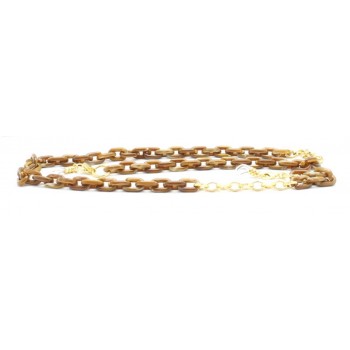 Cordão Cartier Metal Marrom
